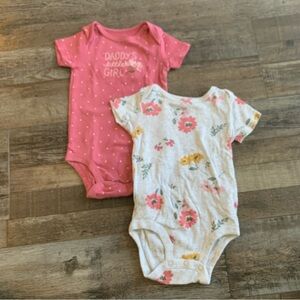 Little girls 3-6 month onesies